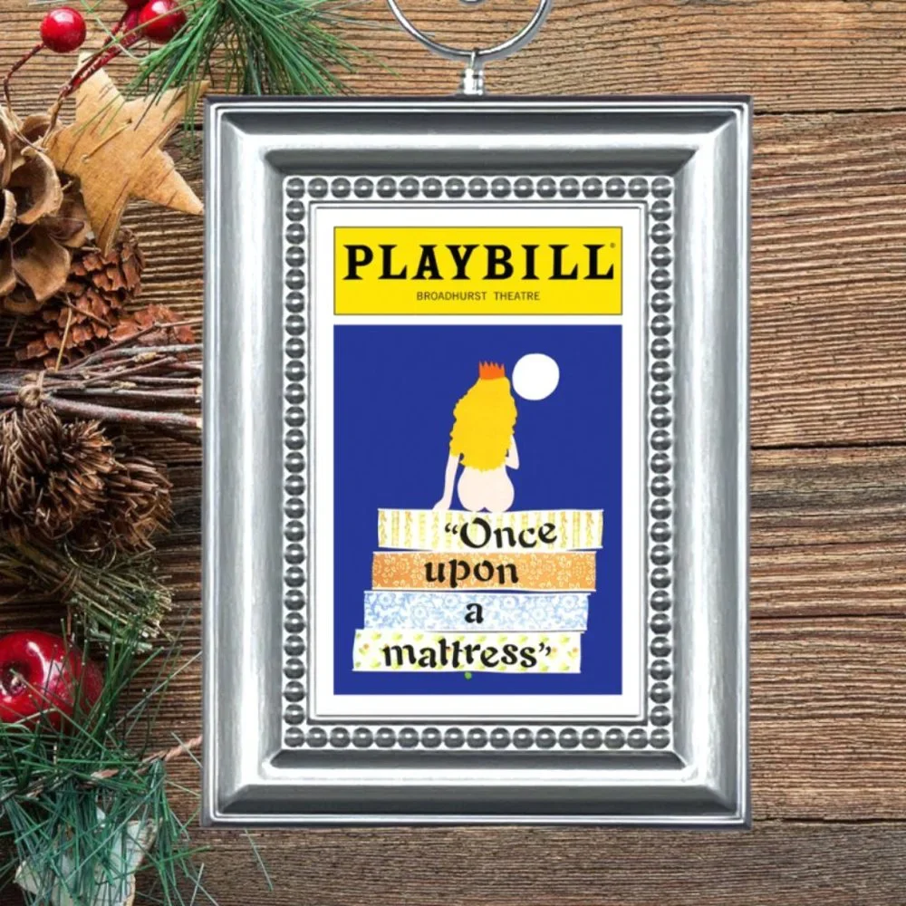 Once Upon A Mattress Broadway Musical Playbill‎ Christmas Tree Ornament
